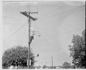 Wiring telephone pole